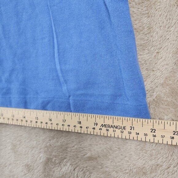 Lacoste Golf Polo Shirt Crocodile Logo Blue 100% Cotton Short Sleeve Mens Size 5 - Picture 6 of 10
